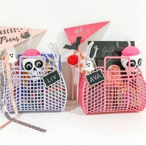 NEW Nostalgic Pink Pin Up Retro Jelly Clutch Handbag